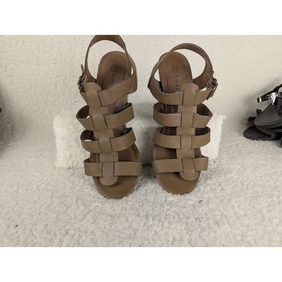 Franco Sarto Maisy Women’s Brown Leather Strap Heel Shoes Pumps Size 9.5 M -W04 - Picture 4 of 10